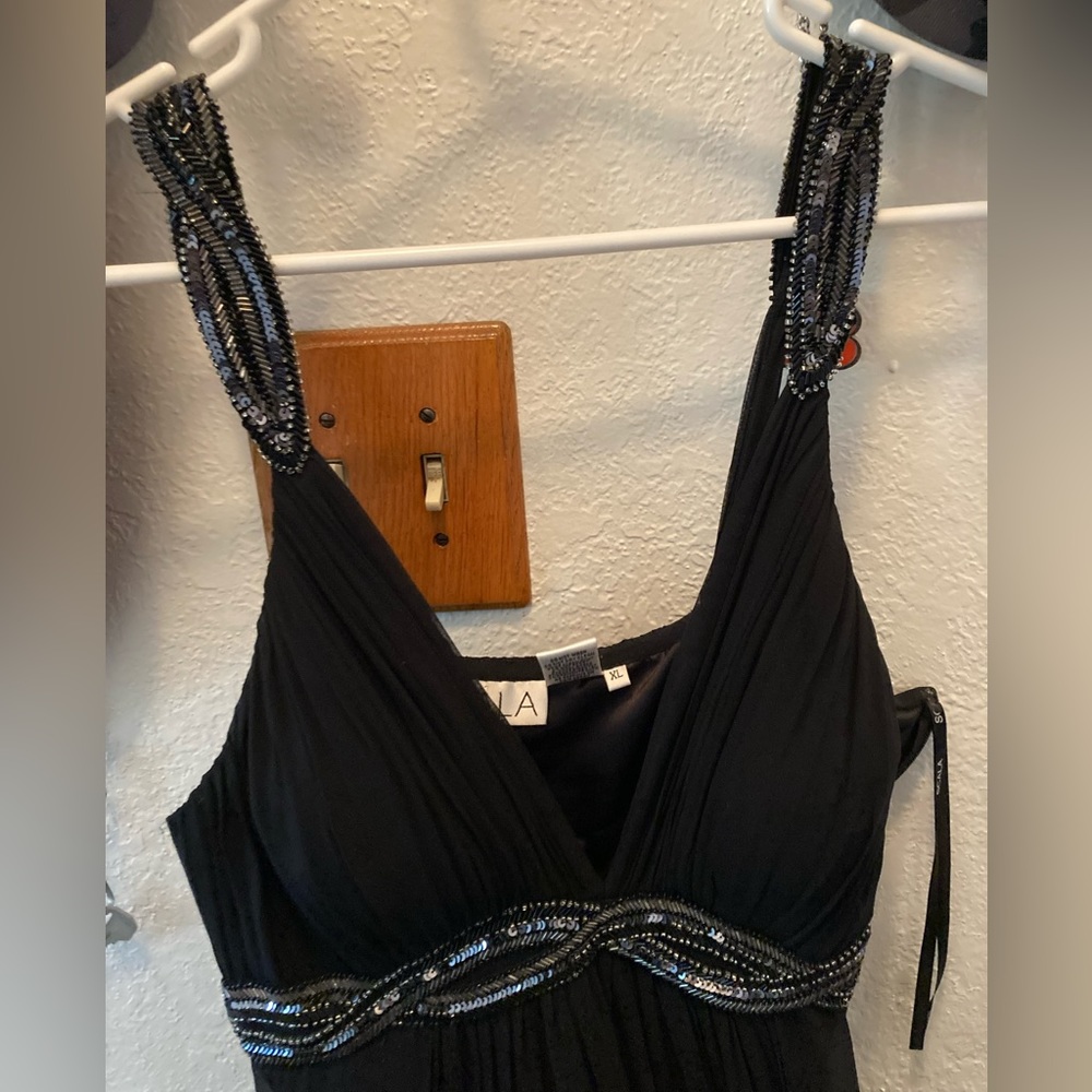 Scala black beaded dress